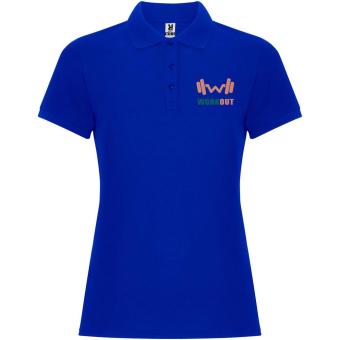 Pegaso Premium short sleeve women's polo, aztec blue Aztec blue | L