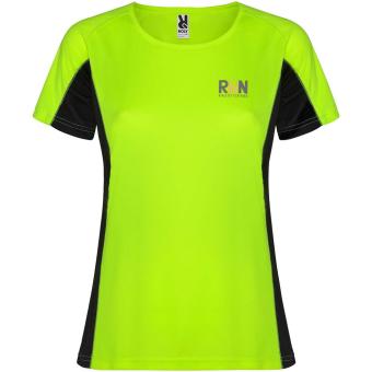 Shanghai short sleeve women's sports t-shirt, green Green | L