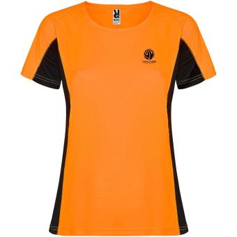 Shanghai short sleeve women's sports t-shirt, orange Orange | L