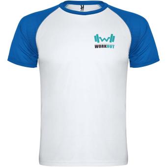 Indianapolis T-Shirt Unisex aus recyceltem Material, weiß/königsblau Weiß/königsblau | L