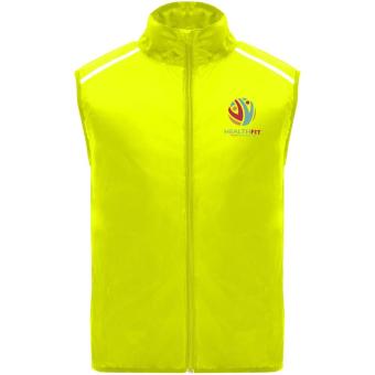 Jannu unisex lightweight running bodywarmer, yellow Yellow | XS