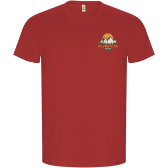 Golden short sleeve men's t-shirt, red Red | L