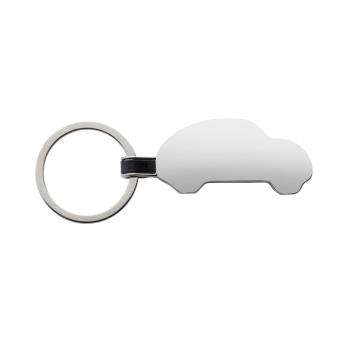 XD Collection RCS recycled zinc alloy car keyring Silver