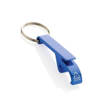 XD Collection RCS recycled aluminum bottle and can opener Aztec blue