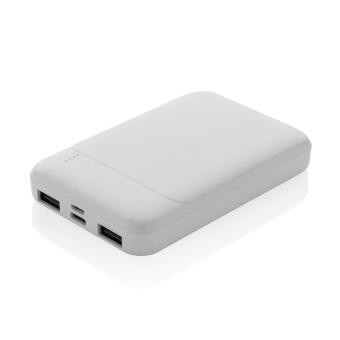 XD Collection RCS recycled plastic 5.000 mAh powerbank White