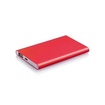 XD Collection 4.000 mAh slim powerbank Red/white