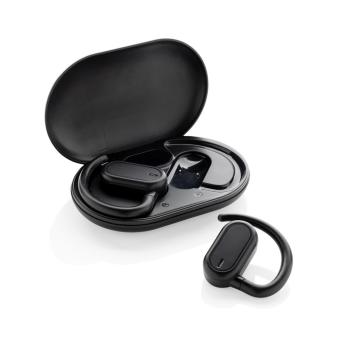 XD Collection Fitsound RCS recycled plastic open ear TWS earbuds Black