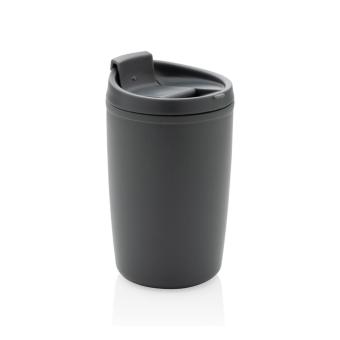 XD Collection GRS Recycled PP tumbler with flip lid Convoy grey