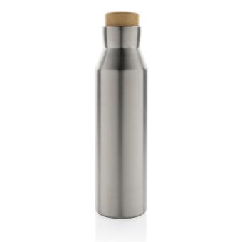 XD Collection Gaia RCS certified recycled stainless steel vacuum bottle Silver