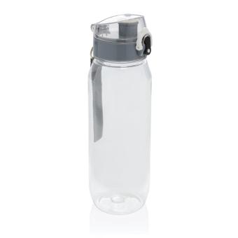 XD Collection Yide verschließbare Wasserflasche aus RCS rec. PET, 800ml Transparent