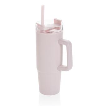 XD Collection Tana RCS plastic tumbler with handle 900ml Pink