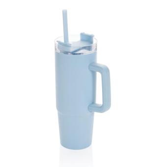 XD Collection Tana Becher aus RCS recyceltem Kunststoff mit Griff 900ml Hellblau