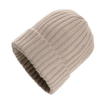 XD Collection Kennedi AWARE™ Polylana® beanie with large rib Fawn