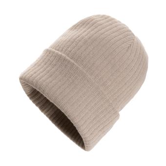 XD Collection Pryor AWARE™ Polylana® Beanie mit Bündchen Beige