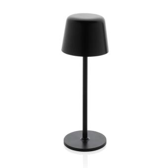 XD Collection Zenic RCS recycled plastic USB re-chargable table lamp Black