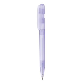 XD Collection Devin transparenter Stift aus GRS zertifiziertem rABS Lila