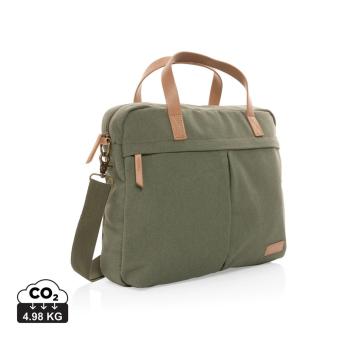 XD Collection Impact AWARE™ 16 oz. recycled canvas laptop bag 