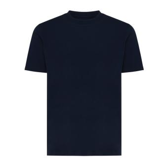 Iqoniq Sierra lightweight recycled cotton t-shirt, navy Navy | XS