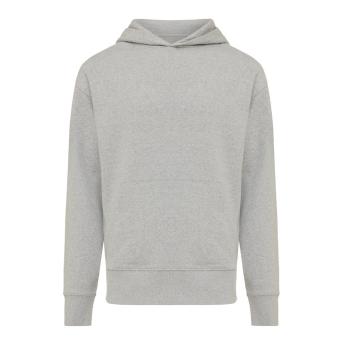 Iqoniq Yoho recycled cotton relaxed hoodie, heather grey Heather grey | XXS