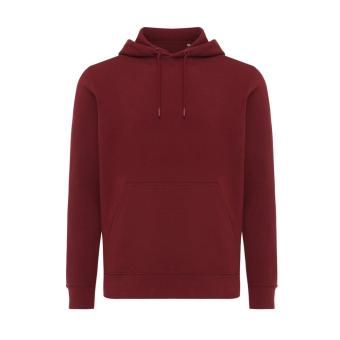 Iqoniq Rila lightweight recycled cotton hoodie, Burgundy red Burgundy red | XXS