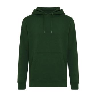 Iqoniq Rila lightweight recycled cotton hoodie,  forest green Forest green | XXS