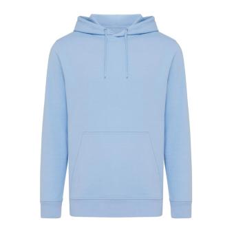 Iqoniq Rila lightweight recycled cotton hoodie, skyblue Skyblue | XXS