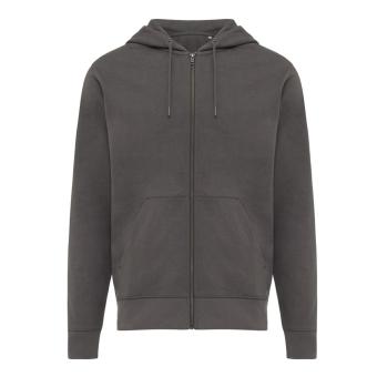 Iqoniq Abisko Zip-Kapuzenpullover aus recycelter Baumwolle, anthrazit Anthrazit | XXS