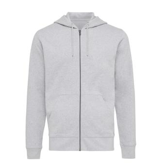 Iqoniq Abisko recycled cotton zip through hoodie, heather grey Heather grey | XXS