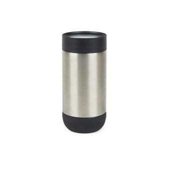 VINGA Erie RCS recycled SS push mug 350 ML Silver/black