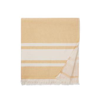 VINGA Tolo hammam terry towel, yellow Yellow, off white