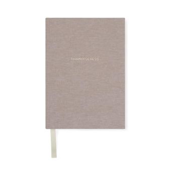 VINGA Thankfulness GRS-recyceltes Papierjournal Beige