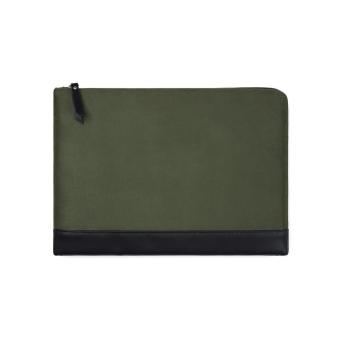 VINGA Marlow RCS recycled polyester 14" laptop sleeve, green Green, black