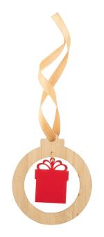 DoubleTree Weihnachstbaumschmuck, natur Natur,rot