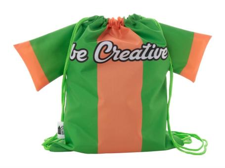 CreaDraw T Kids RPET custom drawstring bag for kids Green