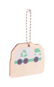 EcoRing keyring, garbage truck Nature