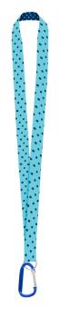 Subyard XL custom sublimation lanyard Aztec blue