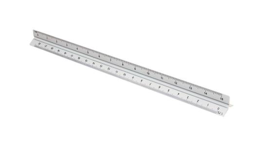 Thirty scalameter ruler Silver