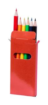 Garten 6 pc pencil set Red