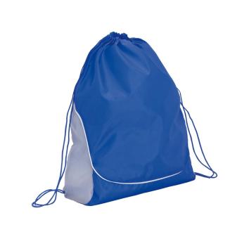 Dual drawstring bag Blue/silver