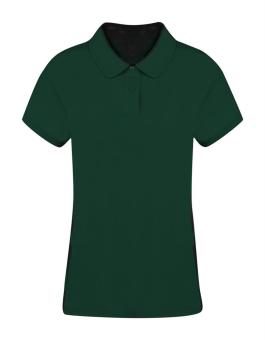 Koupan Damen Polo-Shirt, dunkelgrün Dunkelgrün | L