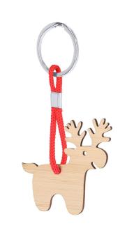 Matcher Christmas keyring, reindeer, nature Nature,red