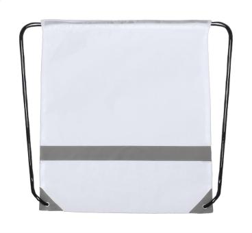 Lemap reflective drawstring bag White