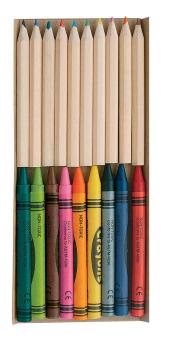 Aladin pencil and crayon set Multicolor