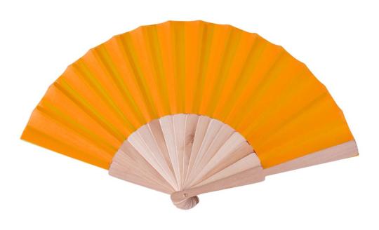 Folklore hand fan Orange