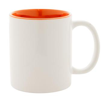 Loom mug White/orange