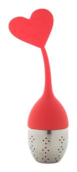 Jasmin tea infuser, heart Red