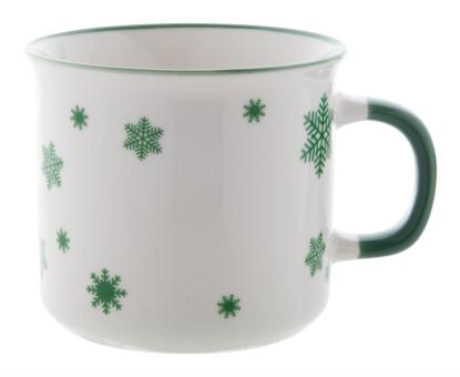 Nakkala vintage Christmas mug White/green