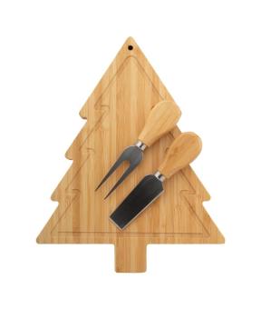 Jarlsberg Christmas cheese knife set Nature