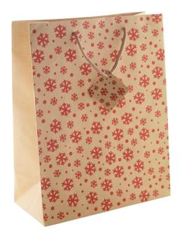 Majamaki L Christmas gift bag, large, nature Nature,red