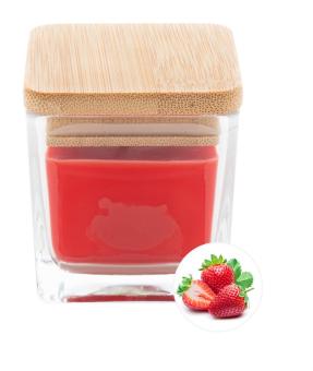 Cubama candle, strawberry Red